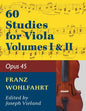 Wohlfahrt Franz 60 Studies, Op. 45: Volumes 1 & 2 - Viola solo (Reprint)