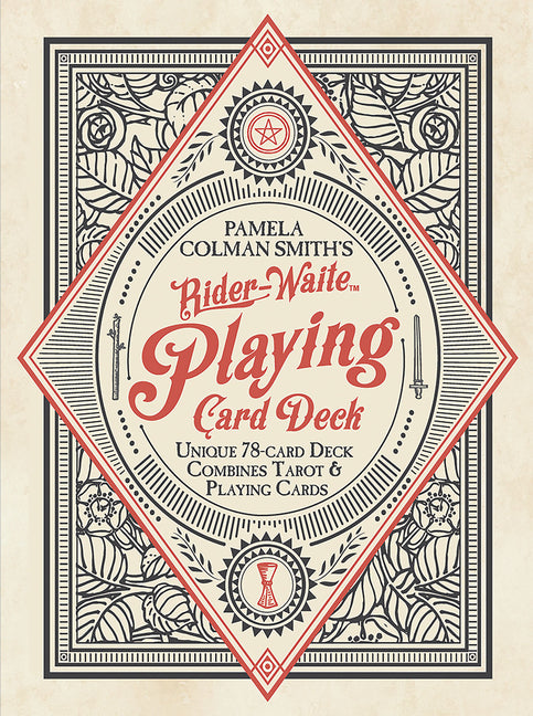 Rider Waite Playing Card Deck: 78-Card Poker Deck, Illustrated with Pamela Colman Smith Rider-Waite Tarot Images, Combines Tarot and Playing Cards, In