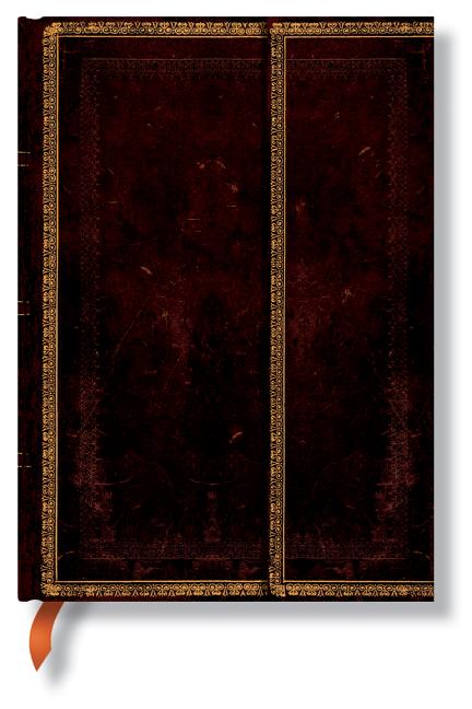 Black Moroccan MIDI Lined Hardcover Journal, 144pg, 120gsm by Paperblanks (Old Leather Collection)