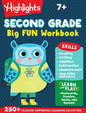 Second Grade Big Fun Workbook: Second Grade Curriculum Workbook for Kids, Practice Math, Reading, Writing, Spelling, Science and More