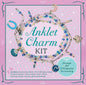 Anklet Charm Kit: Design the Ultimate Accessory-Includes: Instruction Book, Over 250 Glass Beads, Enamel Charms, Faux Leather Cord, Chain, Beading Str