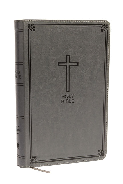 NKJV, Deluxe Gift Bible, Imitation Leather, Gray, Red Letter Edition