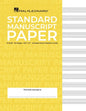 Standard Manuscript Paper Yellow Cover 12 Staves Per Page Hal Leonard Music Notation Guide for Composers and Students