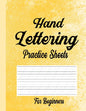 Hand Lettering Practice Sheets for Beginners: Blank Lined Practice Worksheets for Calligraphy Alphabet Tracing, Extra Pages for exercise Word & Senten