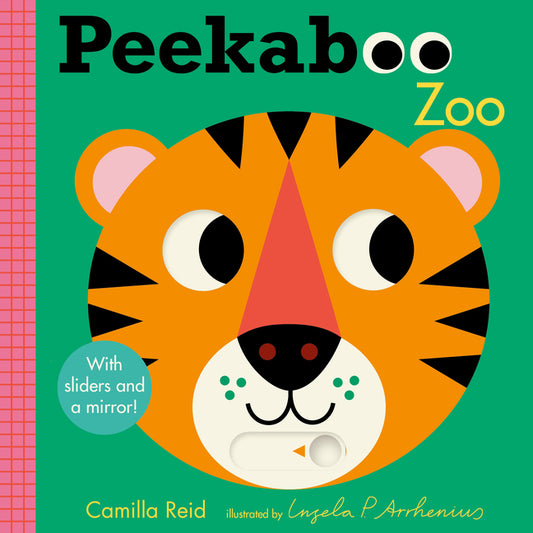 Peekaboo: Zoo: (An Interactive Board Book for Babies & Toddlers with Mirror & Sliders to Push, Pull, or Turn. Cute Zoo Animal Artwork Includes a Rhino