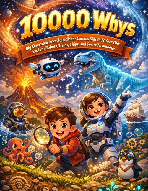 10000 Whys Big Questions Encyclopedia for Curious Kids 6-12 Year Old: Explore Robots, Trains, Ships, and Smart Technology